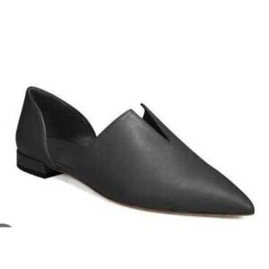 Vince Black Leather Flats